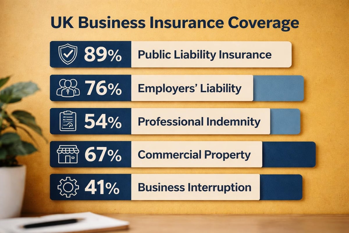 Business insurance coverage types infographic Business insurance coverage types infographic