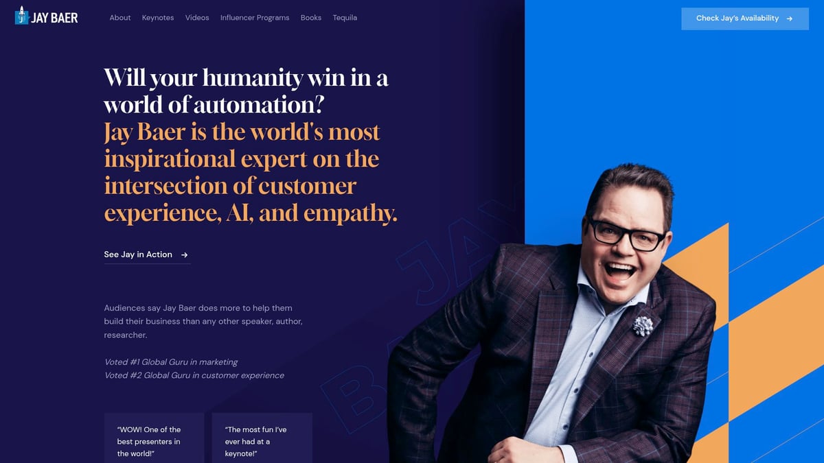8 Inspiring Personal Brand Website Examples for 2025 - Jay Baer