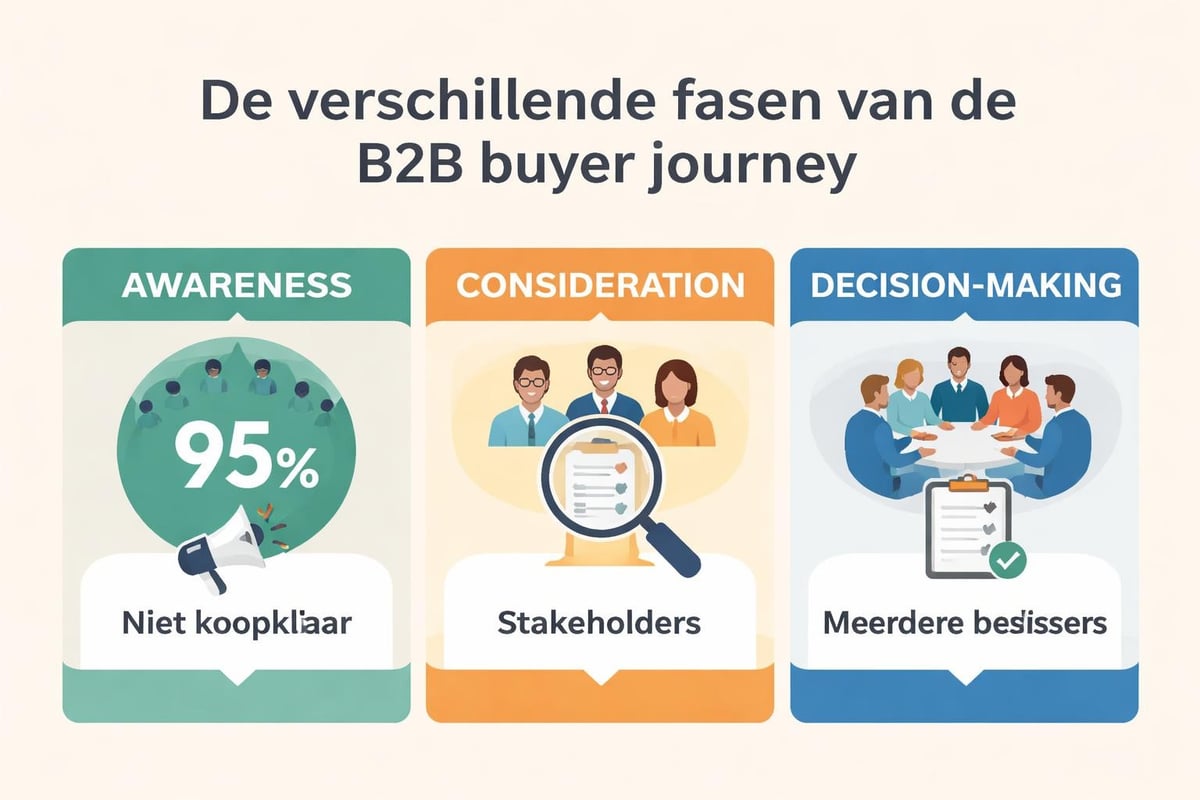 B2B buyer journey fasen