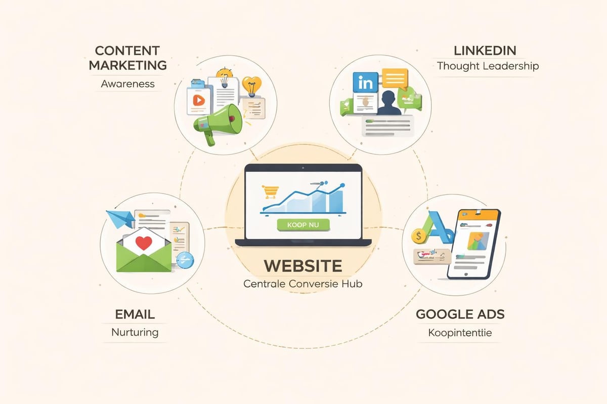 Multi-channel B2B marketing strategie