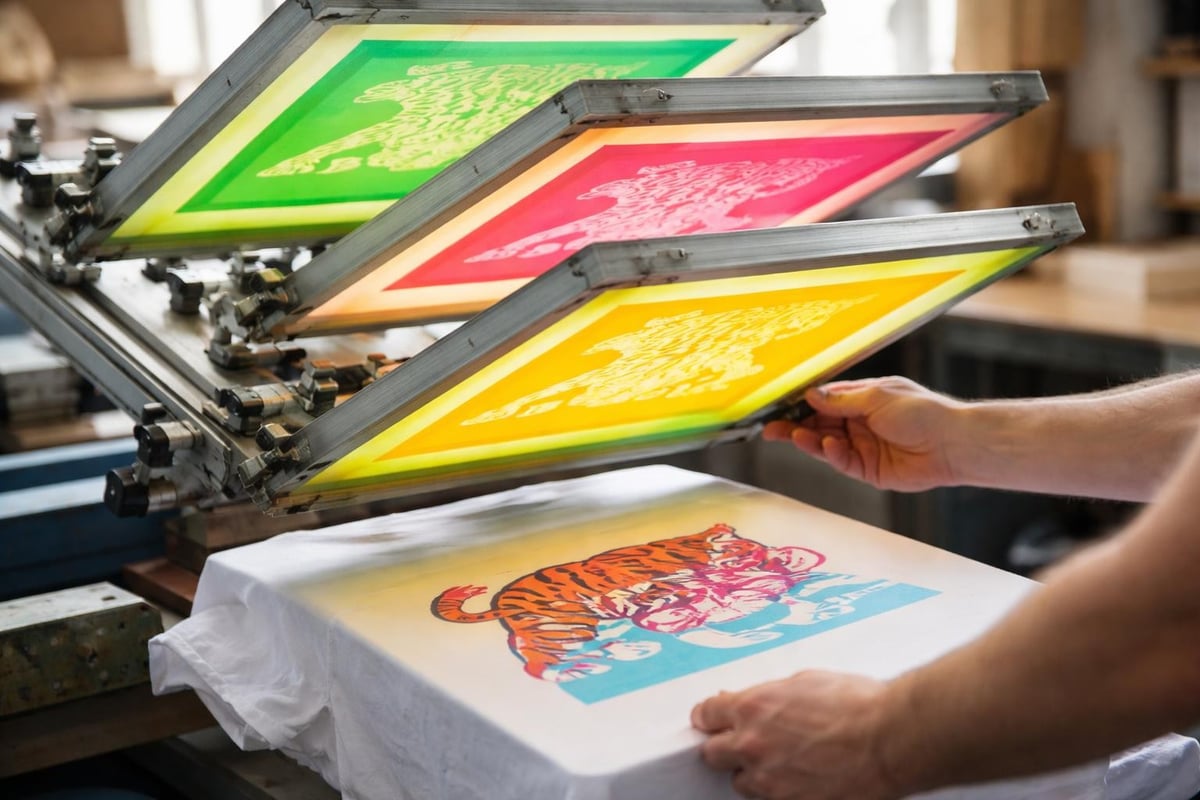 Screen printing color separation process