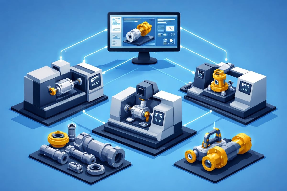 CNC machining integration with fabrication