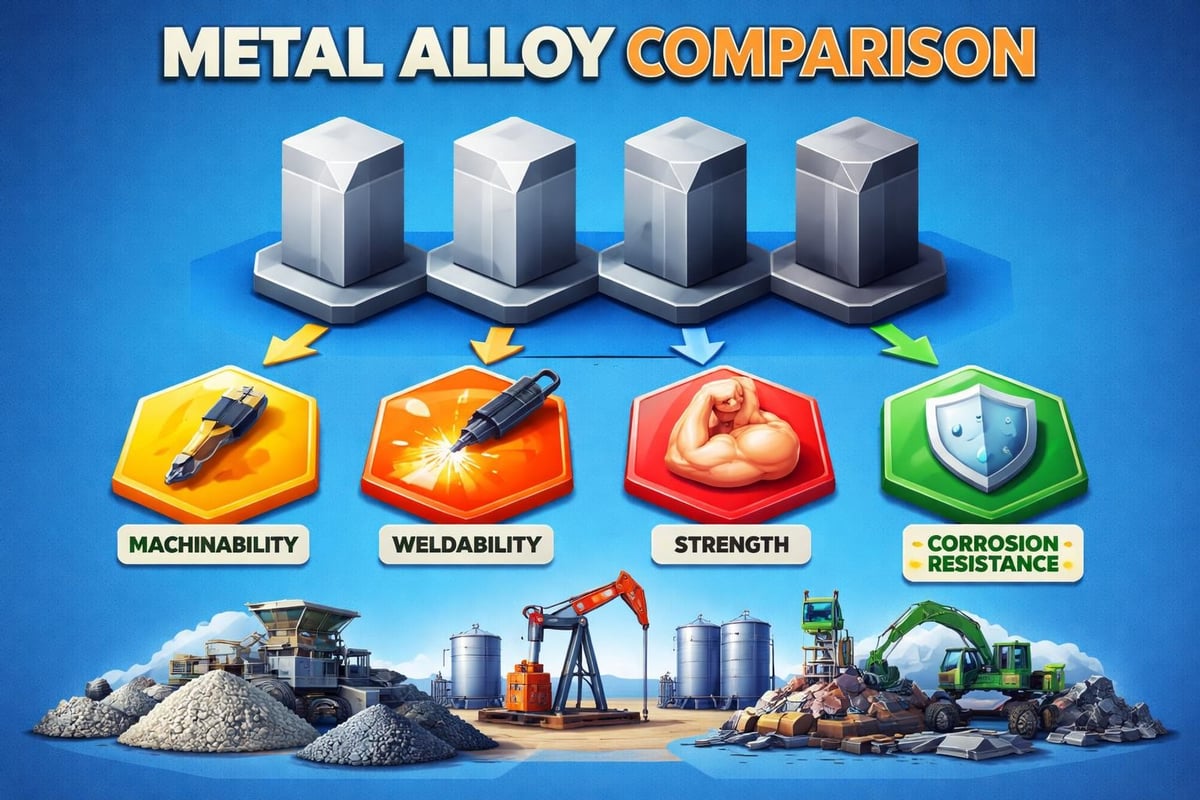 Material properties comparison