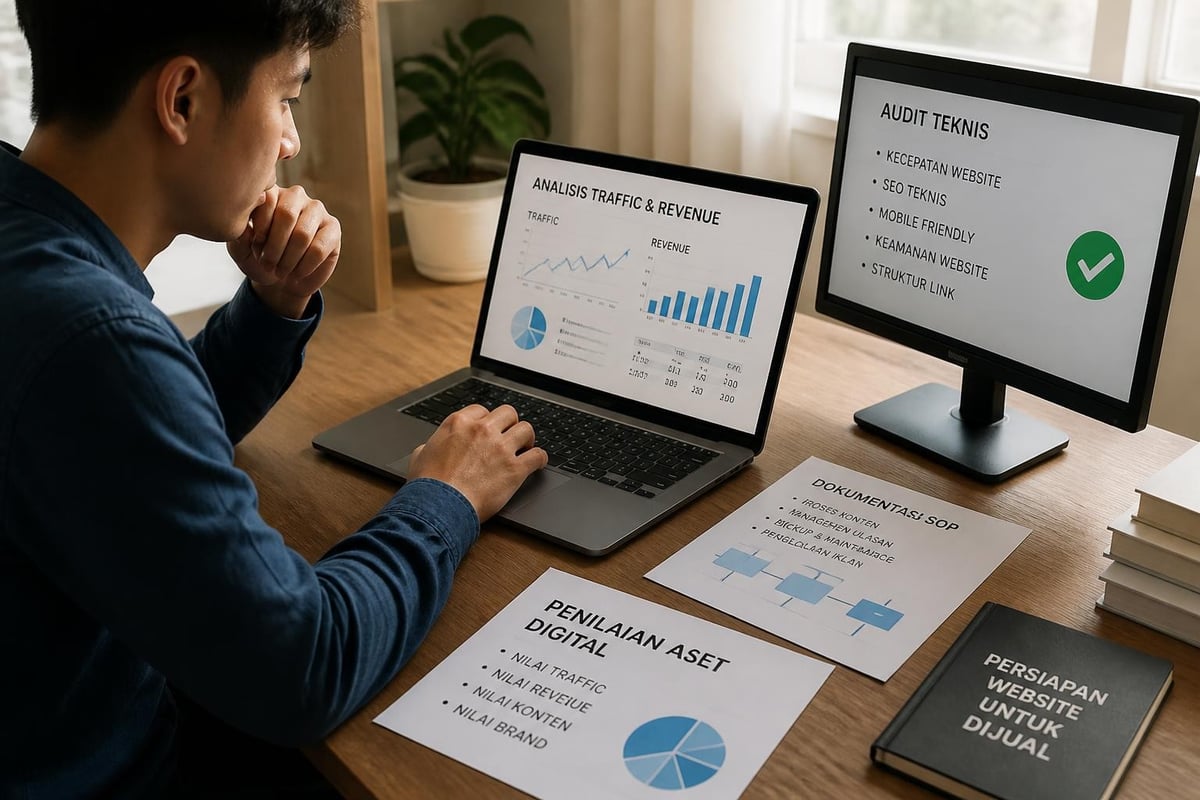 Persiapan website untuk dijual