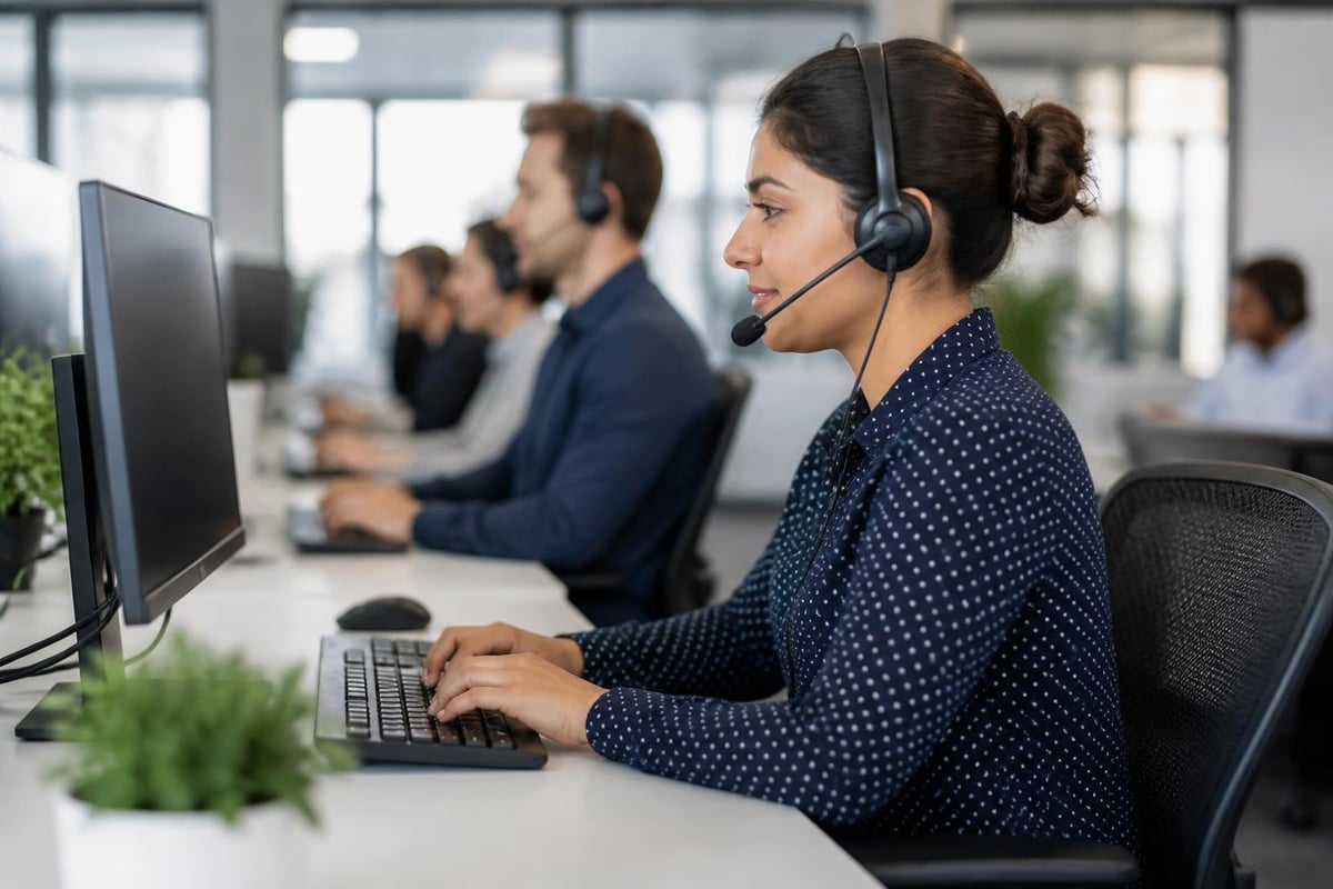 Human-AI collaboration in call centers