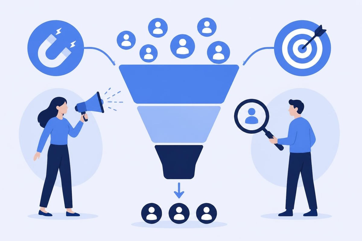 Demand generation vs lead generation funnel stages