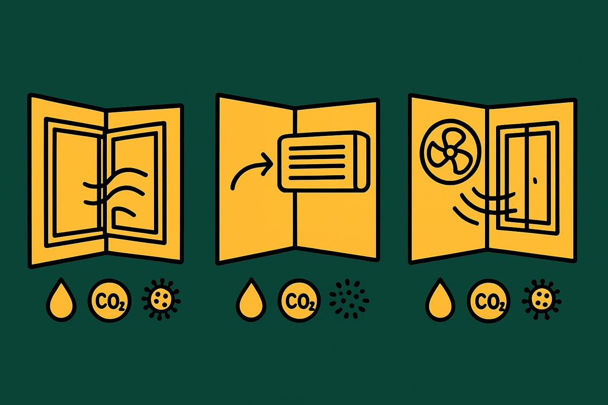 Pregled vrst prezračevanja: naravno, mehansko in hibridno