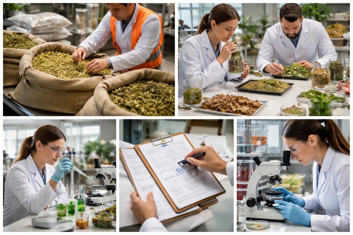Quality control in herboristerie