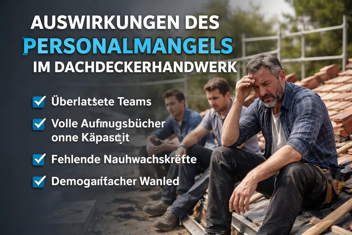 Personalmangel im Dachdeckerhandwerk