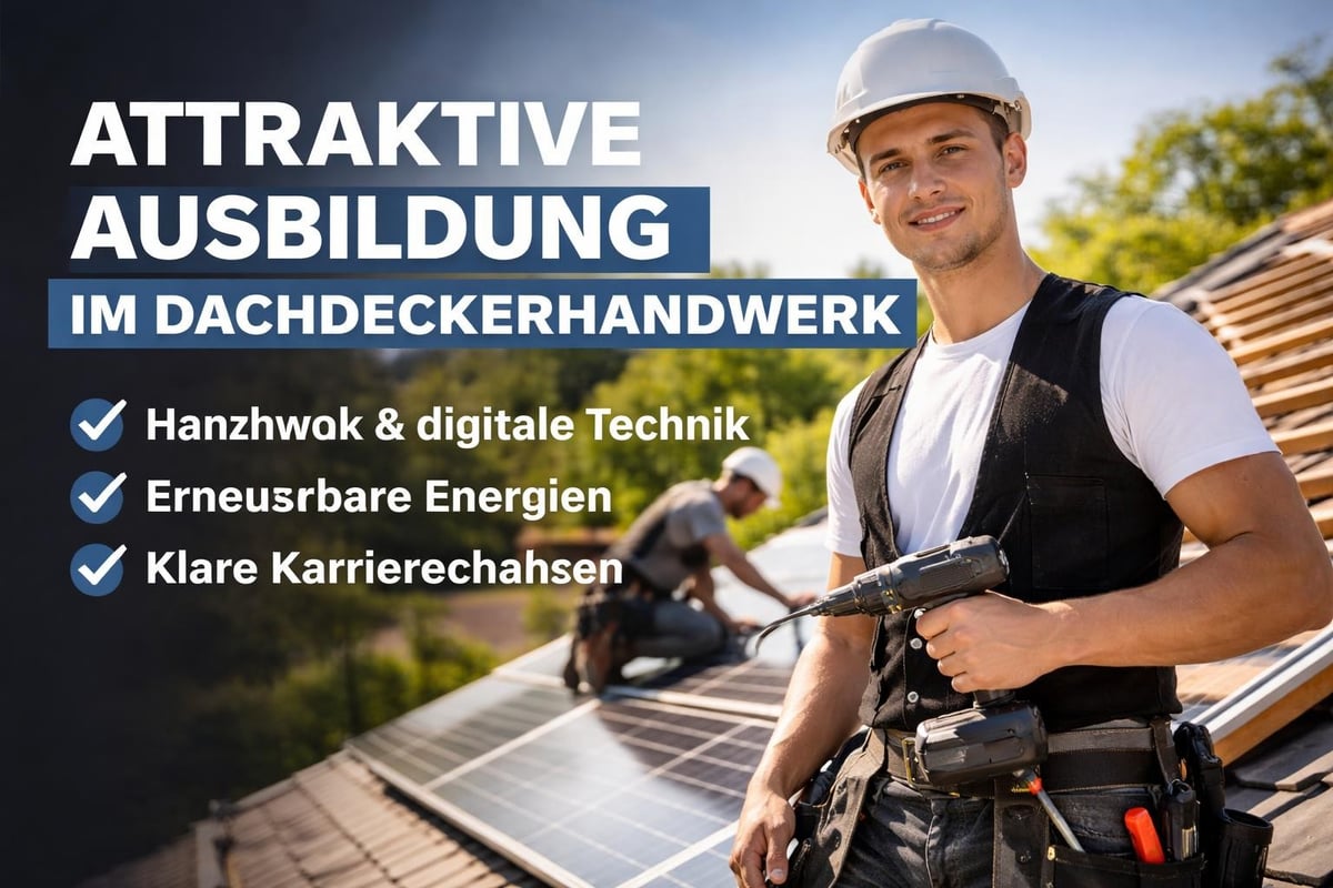 Moderne Dachdeckerausbildung