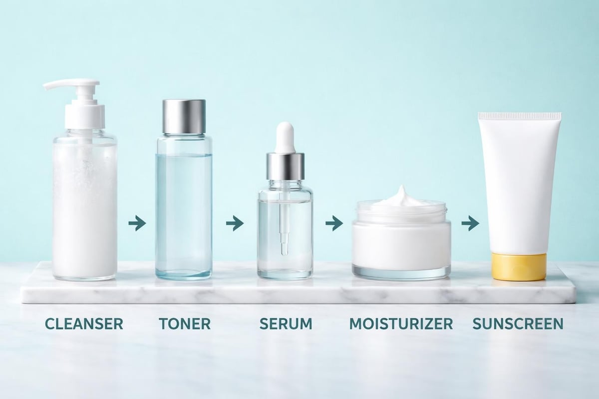 Layering skincare products