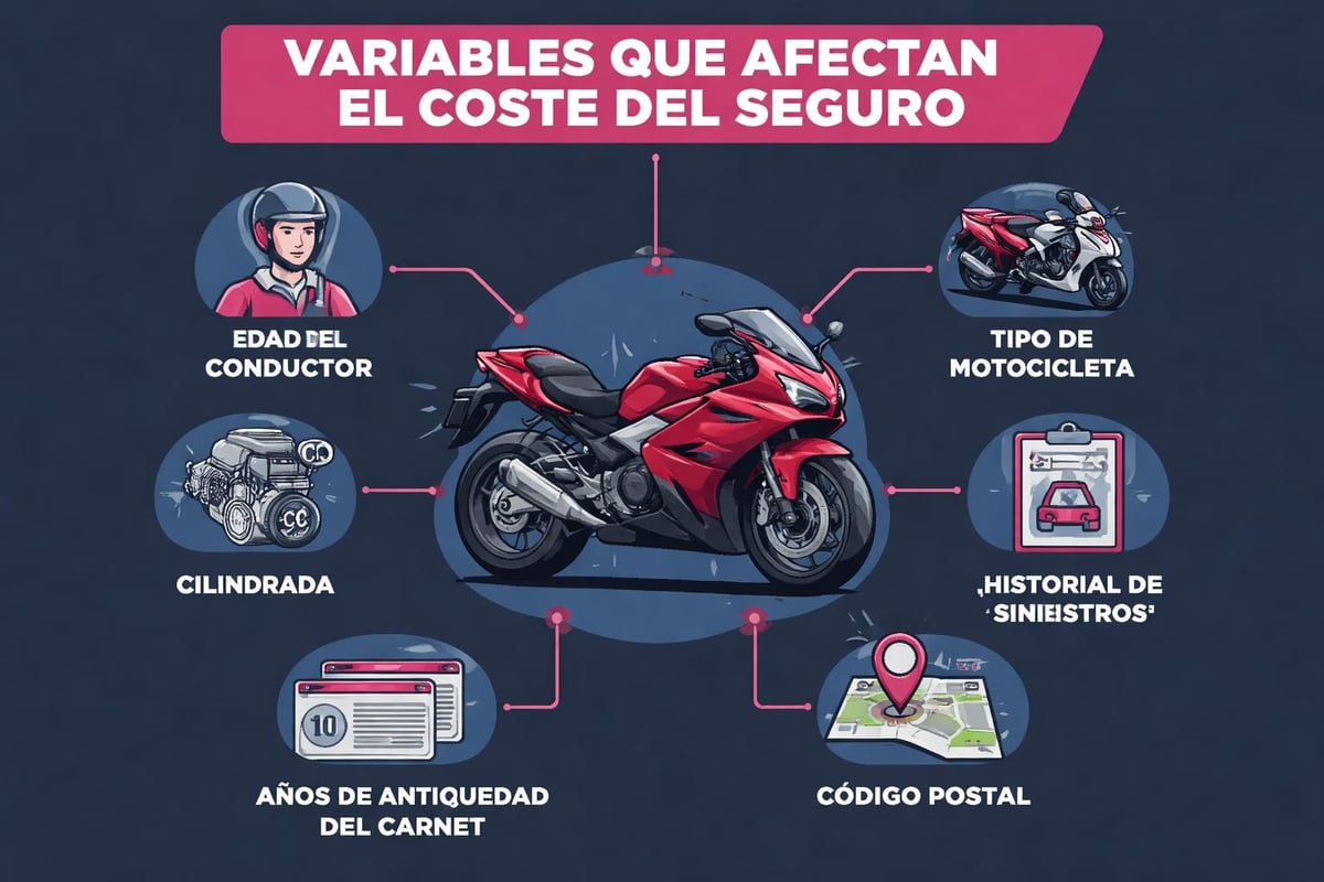 Factores que determinan el precio de seguros de moto
