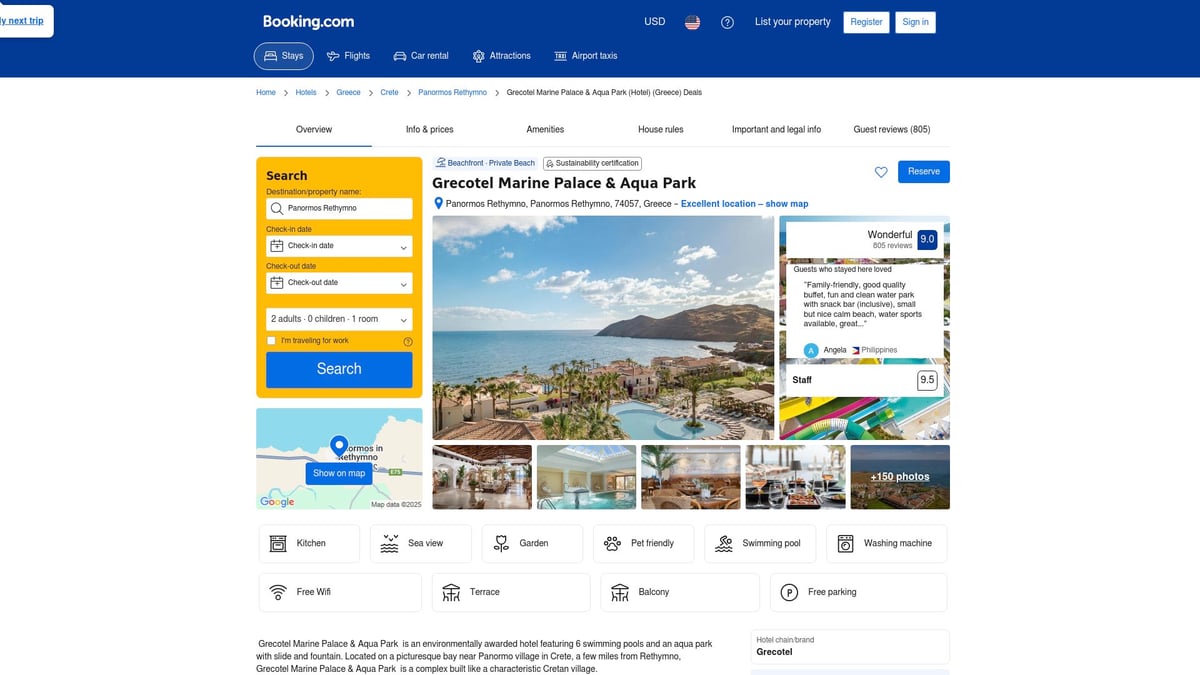 Top 9 European All Inclusive Resorts to Book in 2026 - 6. Grecotel Marine Palace & Aqua Park, Crete