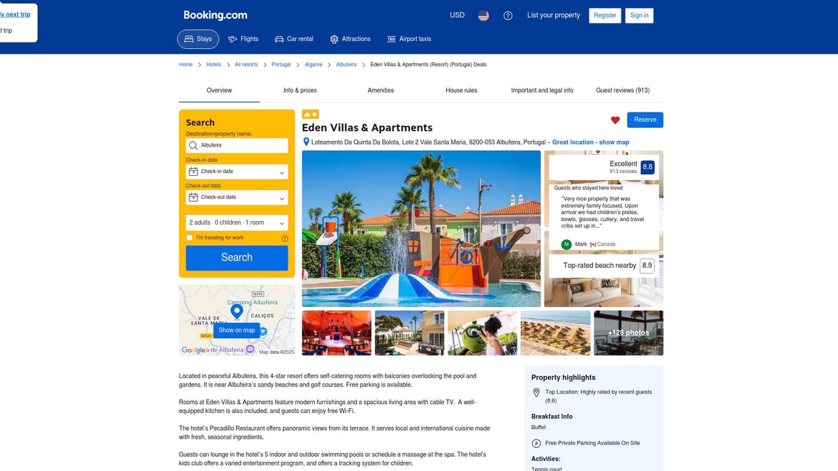 Top 9 European All Inclusive Resorts to Book in 2026 - 8. Eden Resort, Portugal