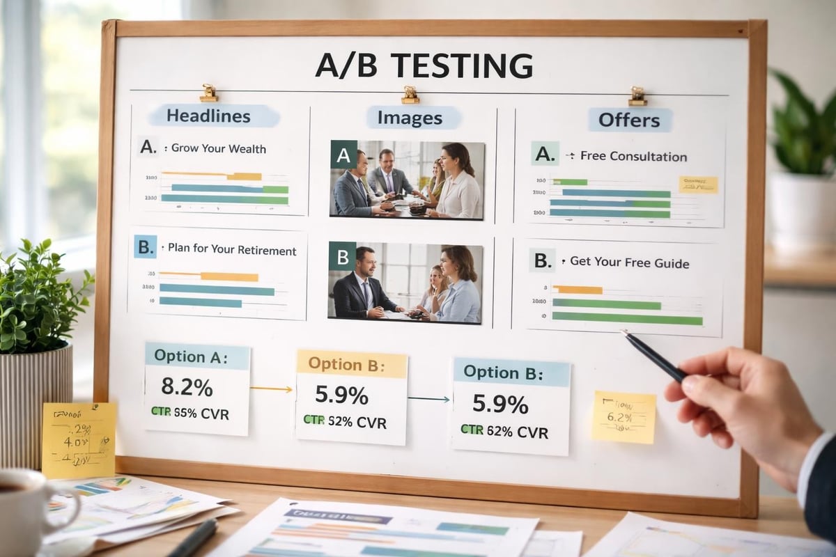 Marketing Your Business: Strategies for Financial Advisors Ad testing framework
