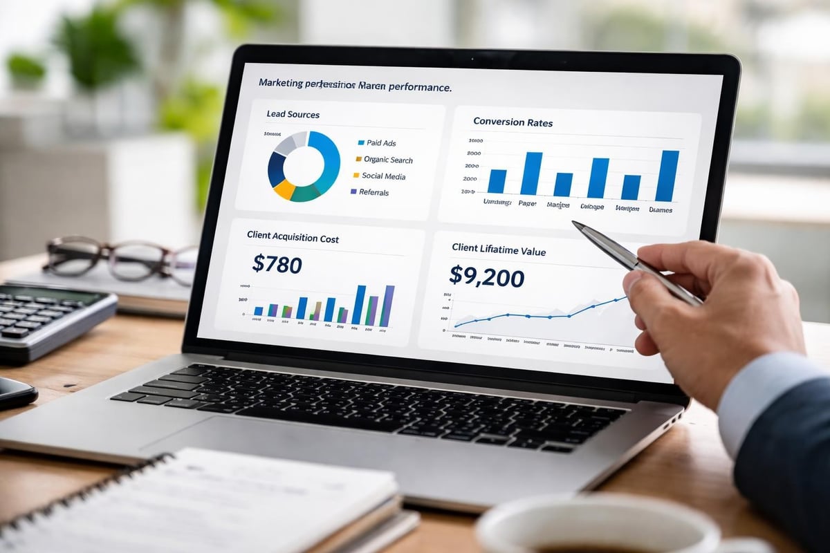 Marketing Your Business: Strategies for Financial Advisors Marketing analytics dashboard