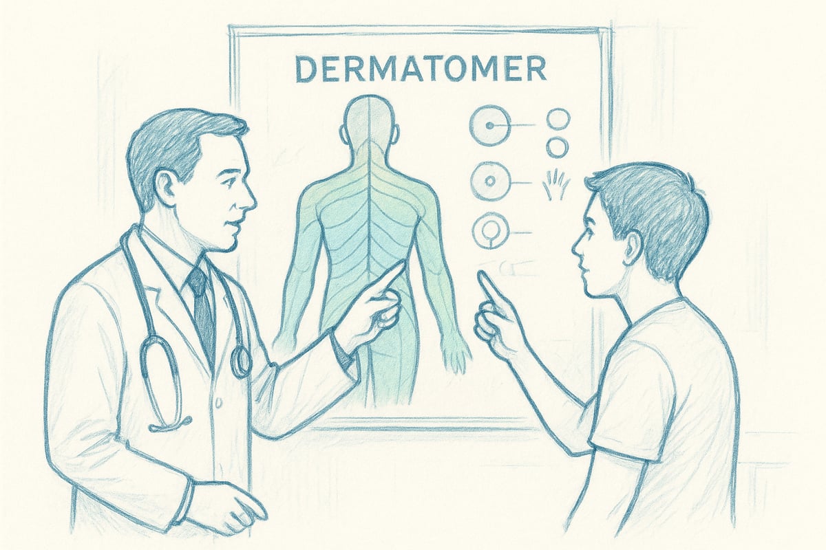 Sådan bruger du en dermatomer-plakat: Trin-for-trin guide