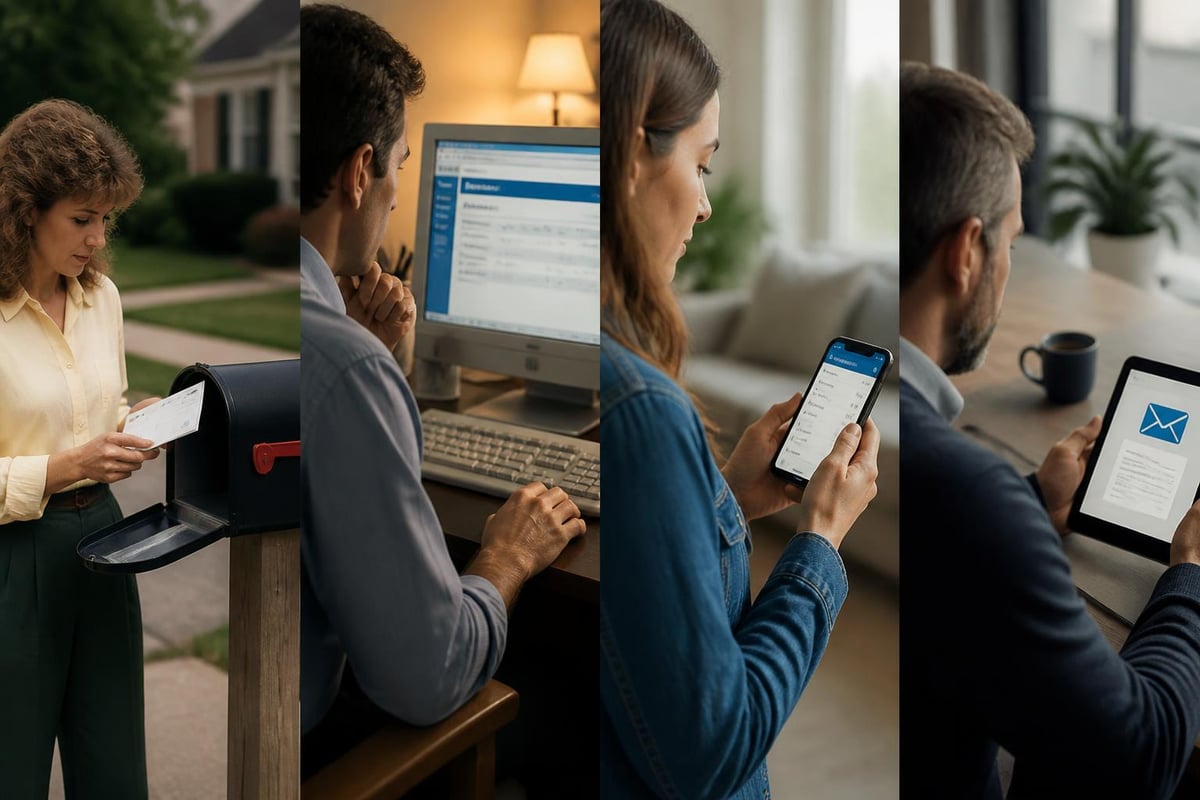 Bank statement delivery methods