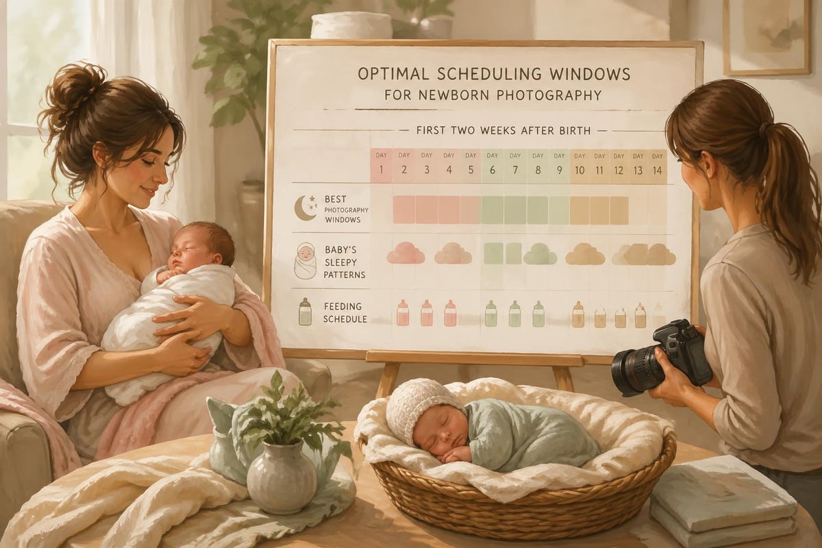 Newborn photoshoot timeline planning