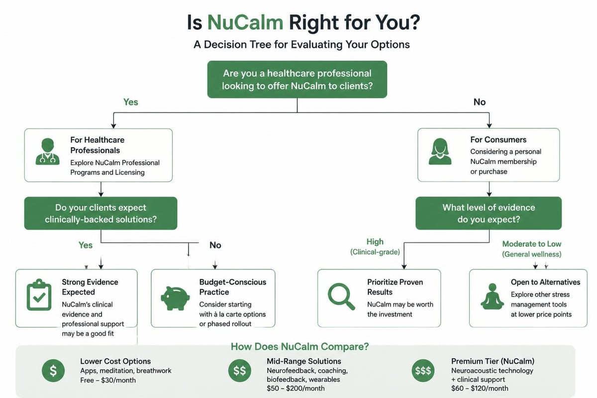 NuCalm user decision framework
