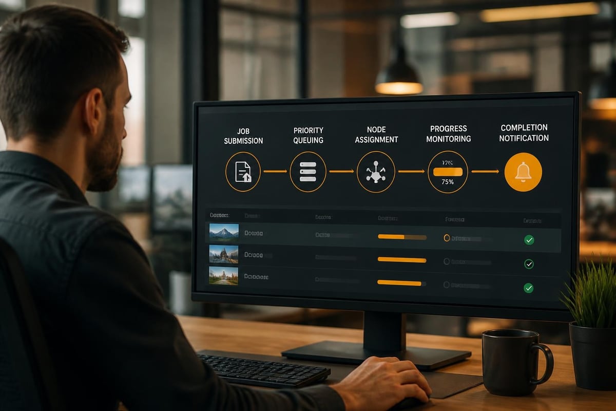 Render management workflow