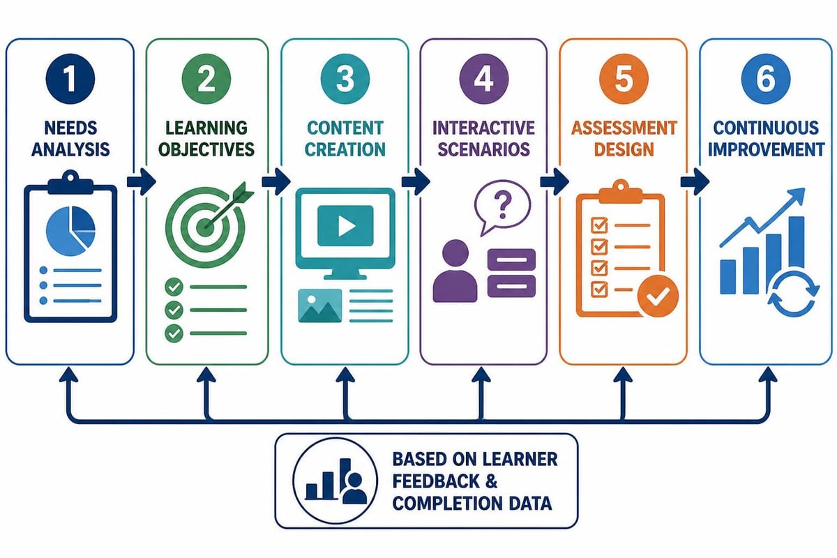 Instructional design process for compliance training