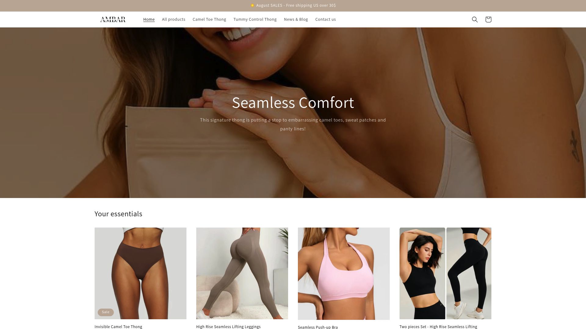 7 Best No Camel Toe Underwear Options for 2025 - Ambar Wear Seamless No Camel Toe Thong