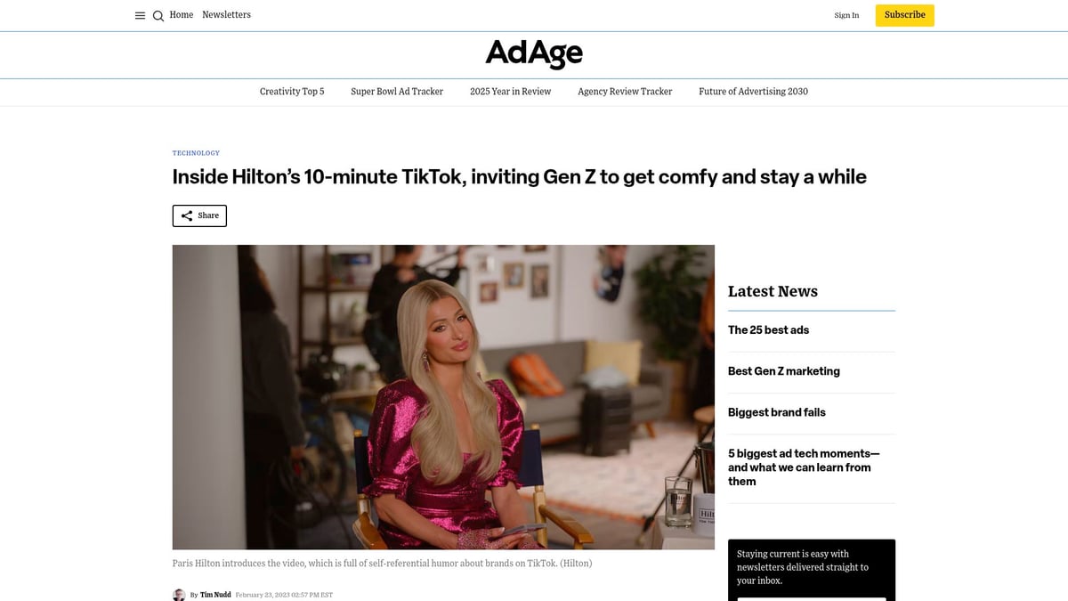 7 Best Digital Campaigns That Shaped 2026 Marketing - Hilton’s “Stay For 10” TikTok Campaign