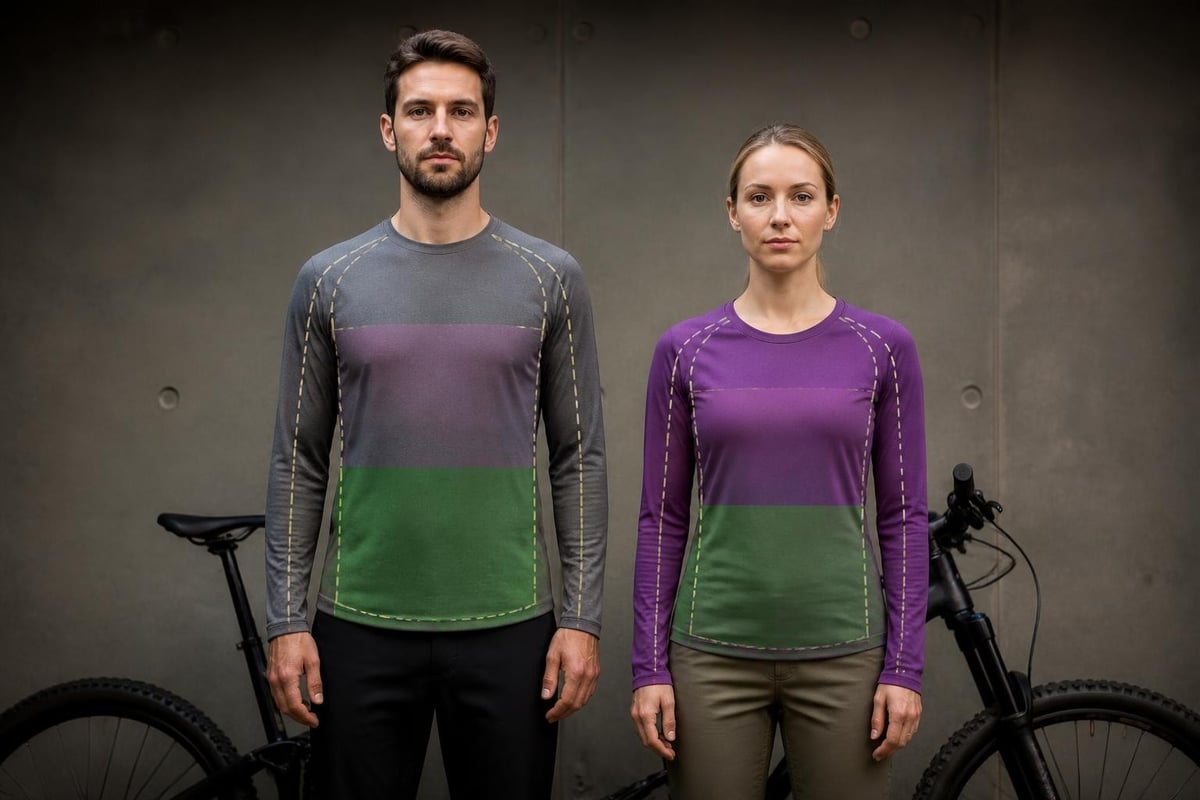 Women's MTB shirt fit analysis