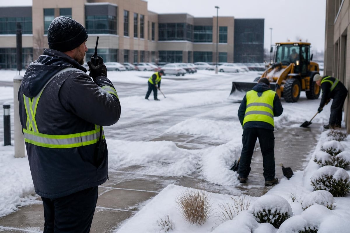 Commercial snow removal coordination