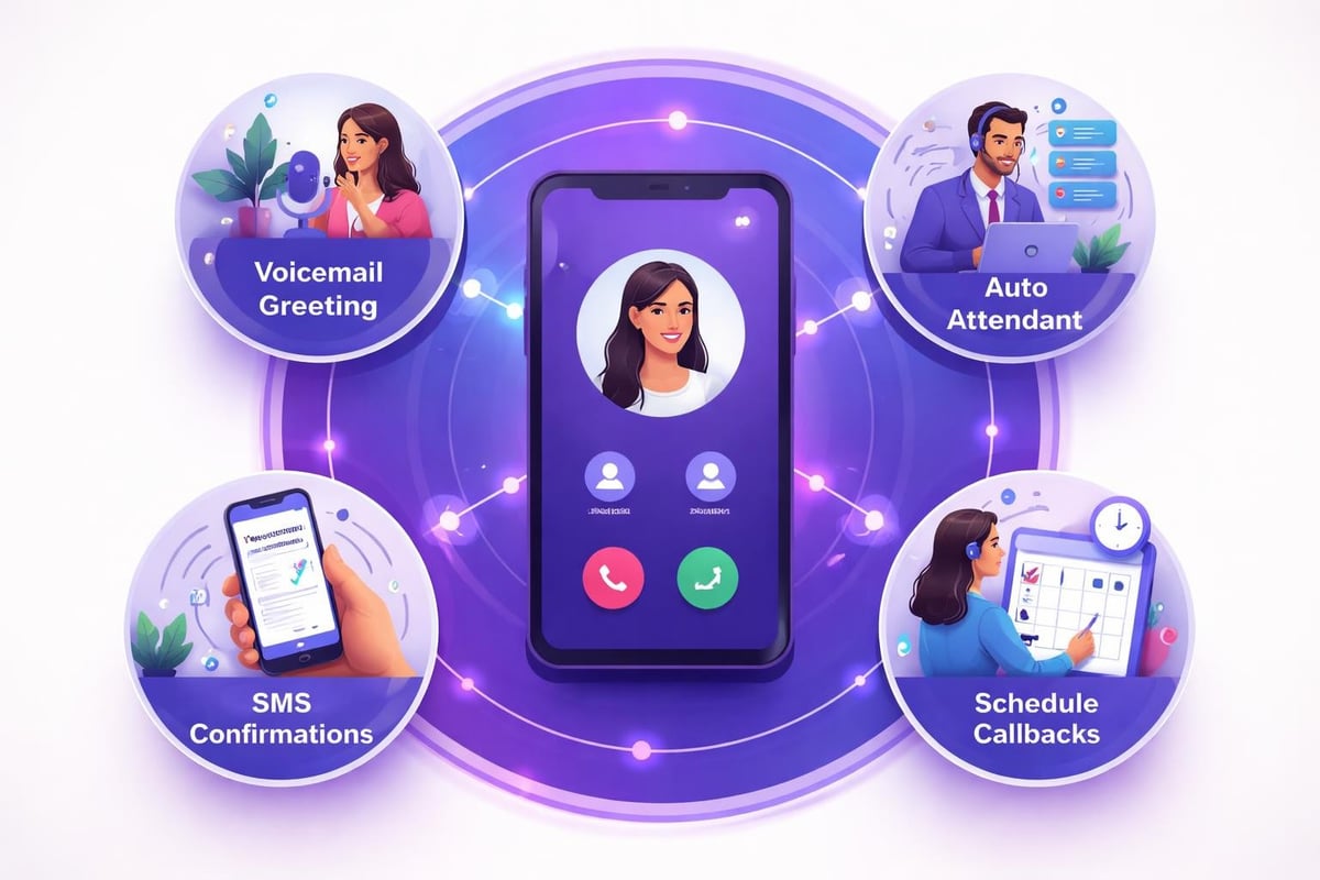 Business phone message components