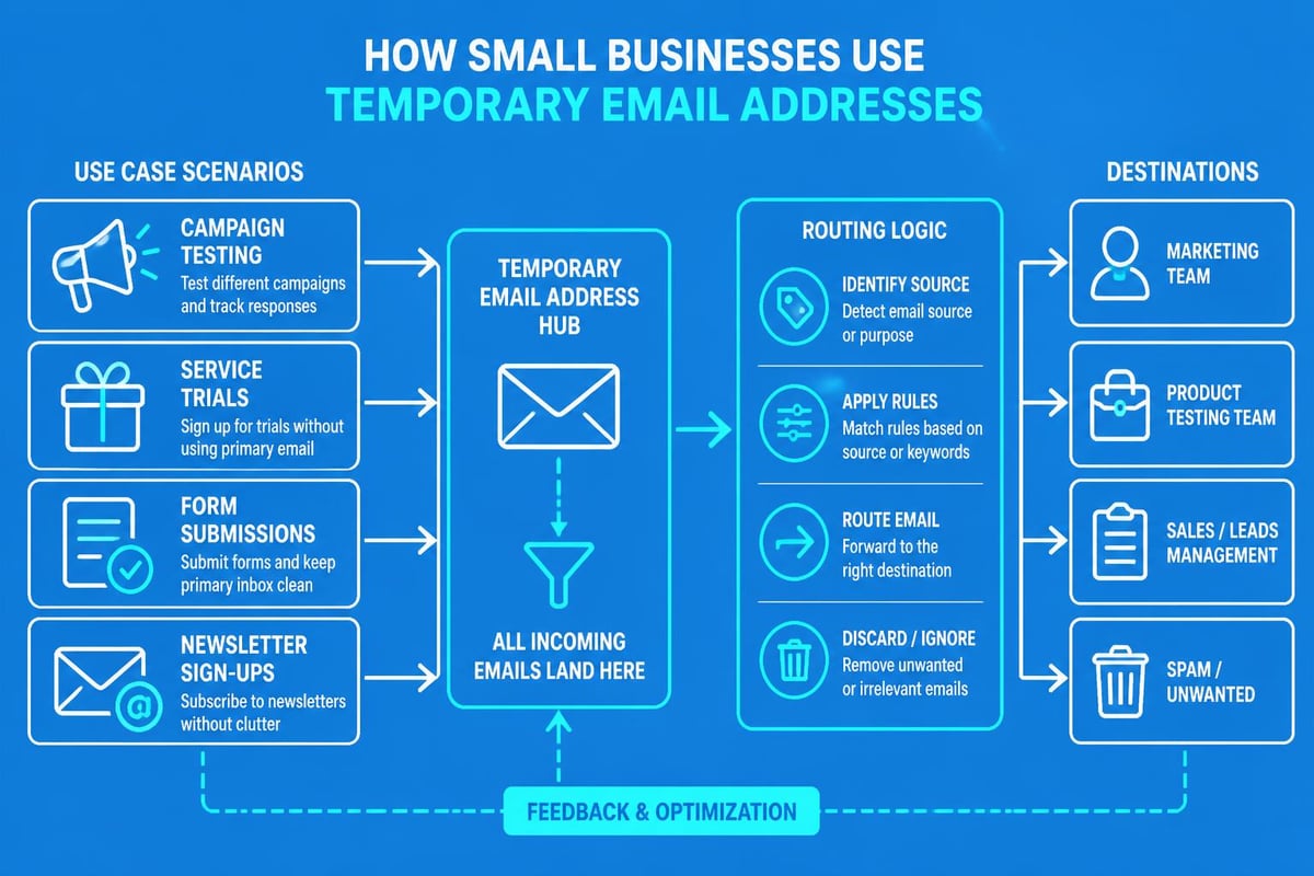 Temporary email use cases