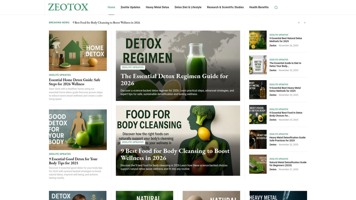 Metal Detox Body Guide: Expert Tips for a Cleanse in 2026 - Zeolite-Based Solutions for Heavy Metal Detox