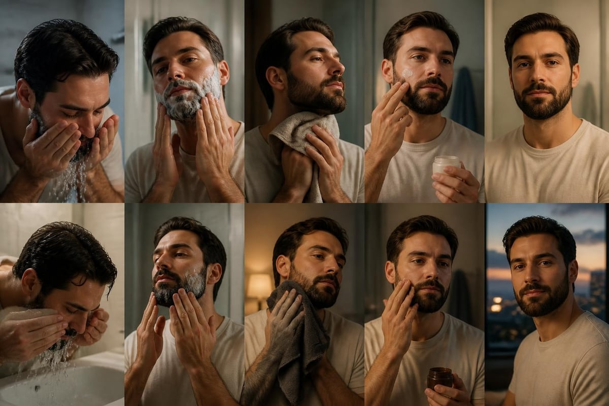 Daily beard care routine