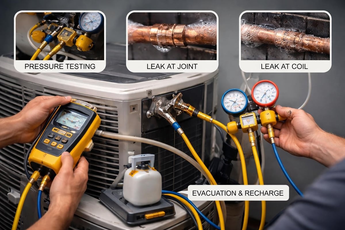 Refrigerant system diagnosis