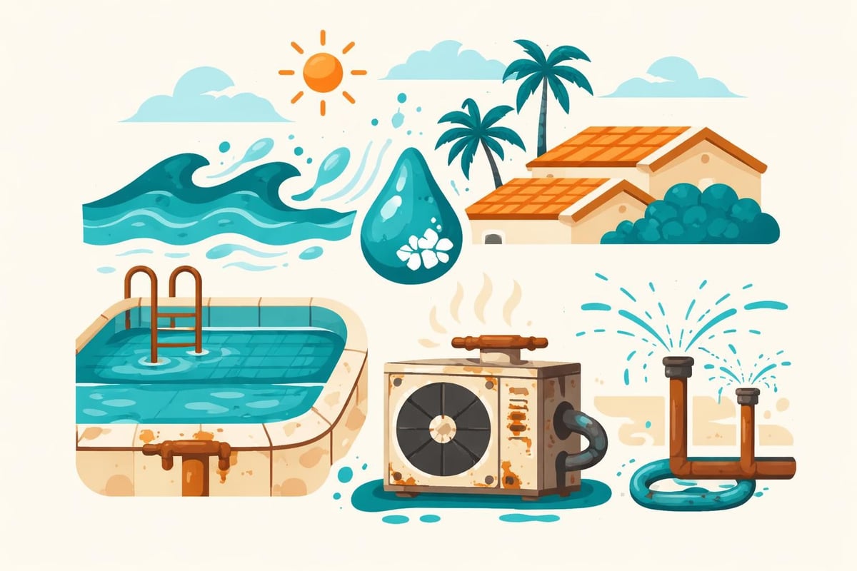 Mediterranean climate effects on villa components