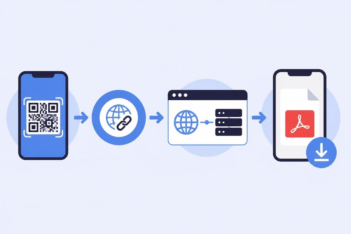 QR code scanning process