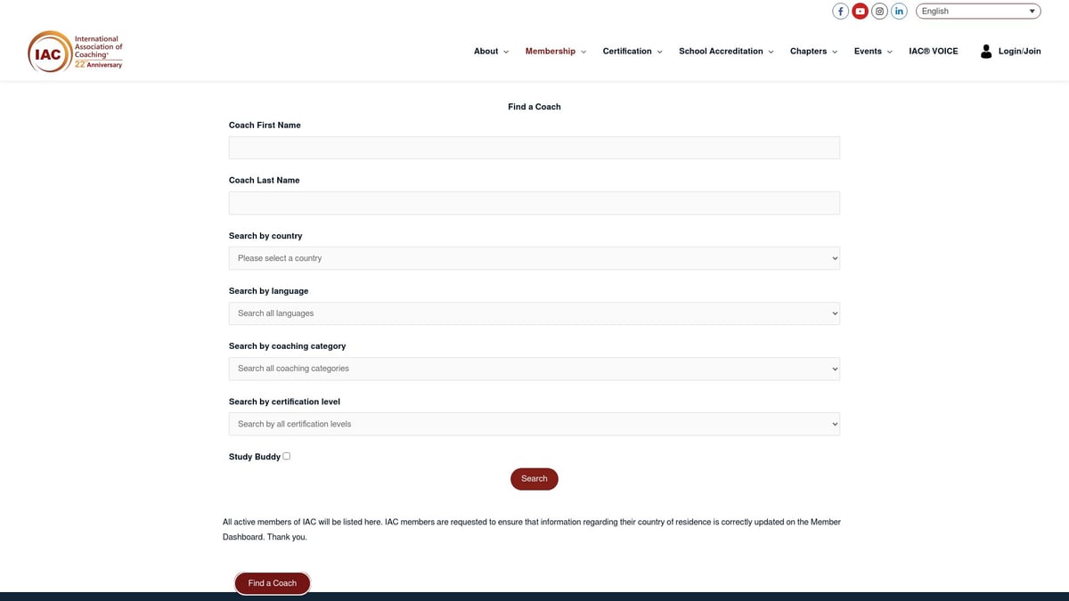 9 Essential Coaching Directories to Boost Your Practice in 2025 - International Association of Coaching (IAC) Directory