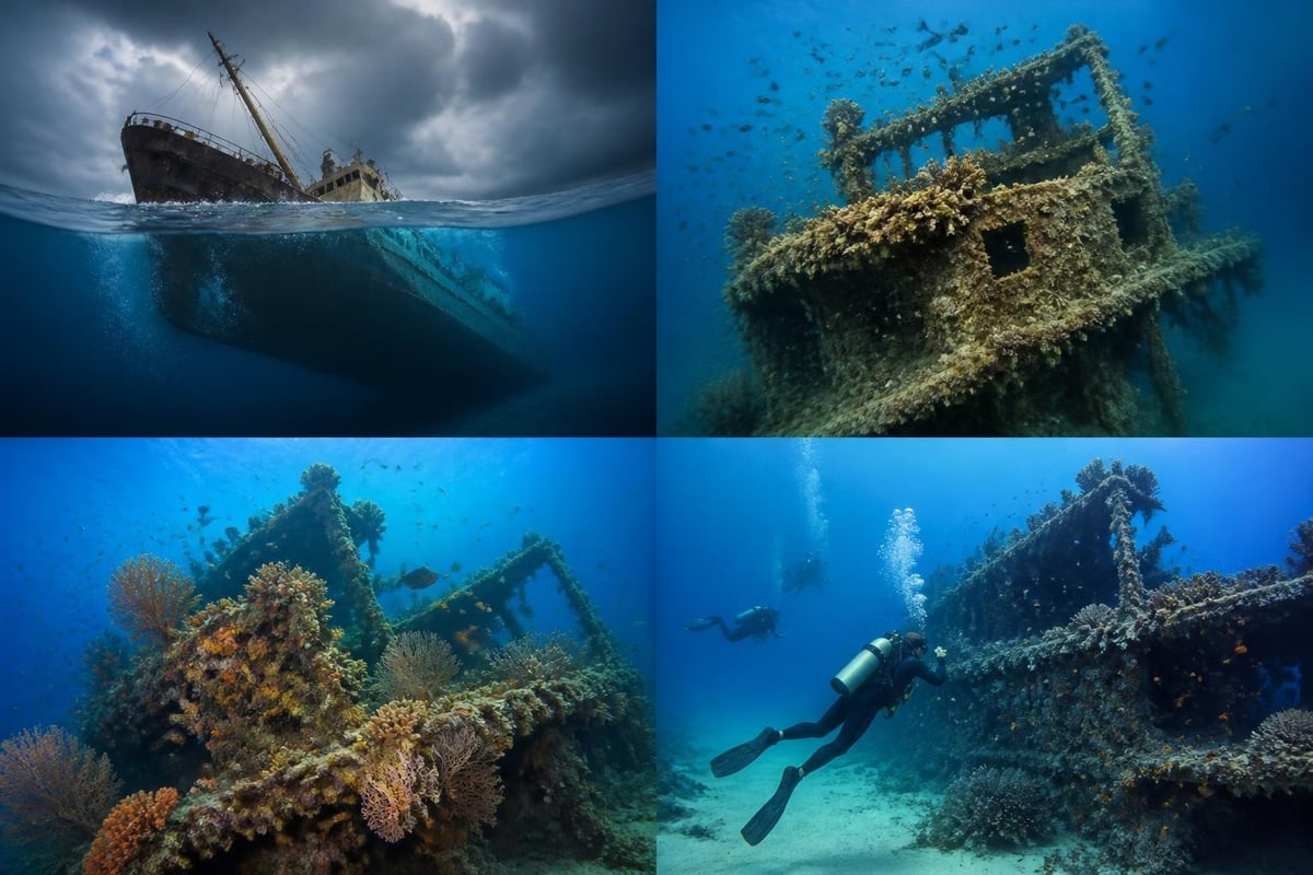 Wreck diving progression