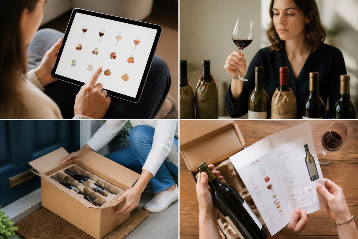 Wine subscription delivery process