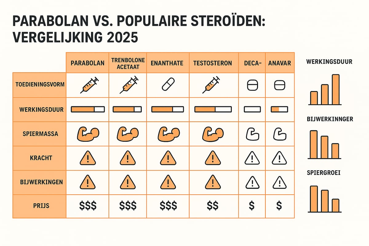 Parabolan versus Andere Populaire Anabole Steroïden