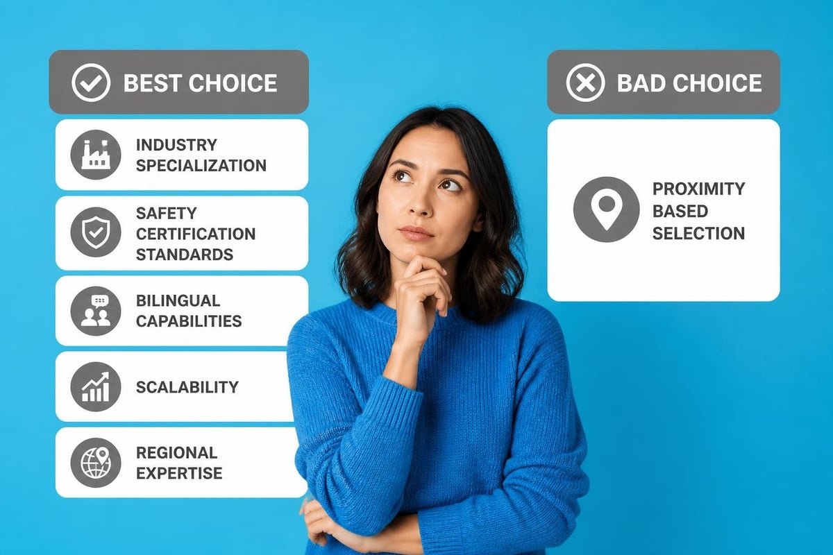 Staffing partner evaluation criteria