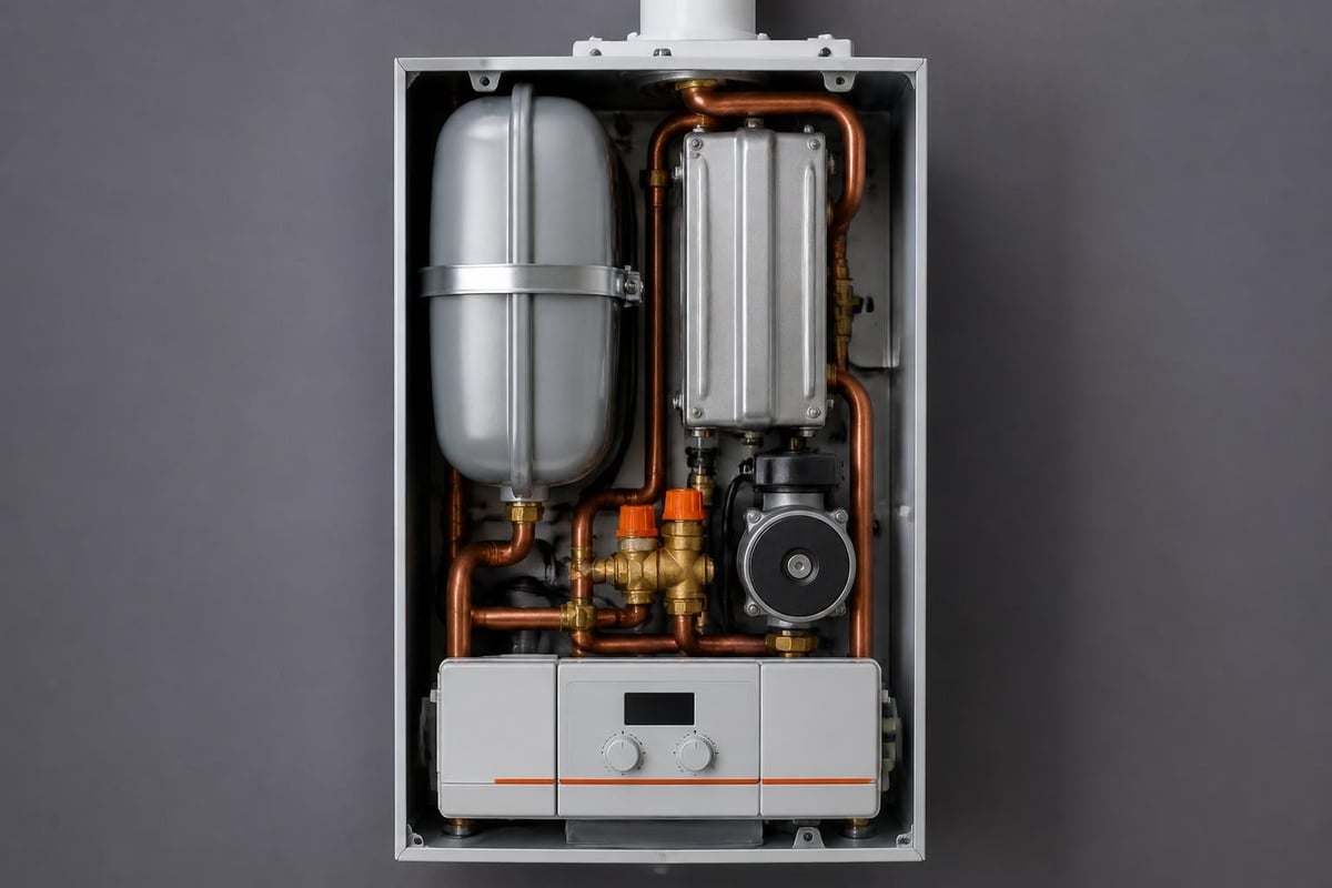 System boiler components diagram