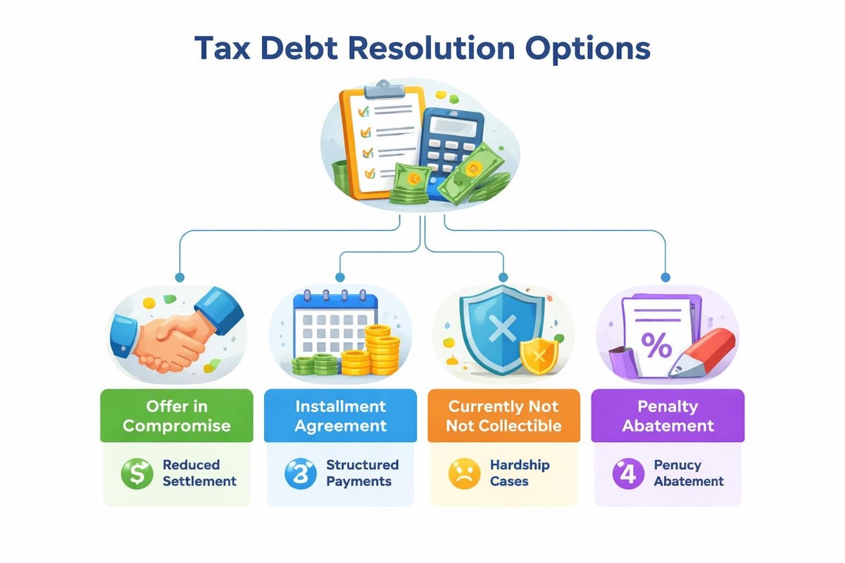Tax resolution pathways comparison