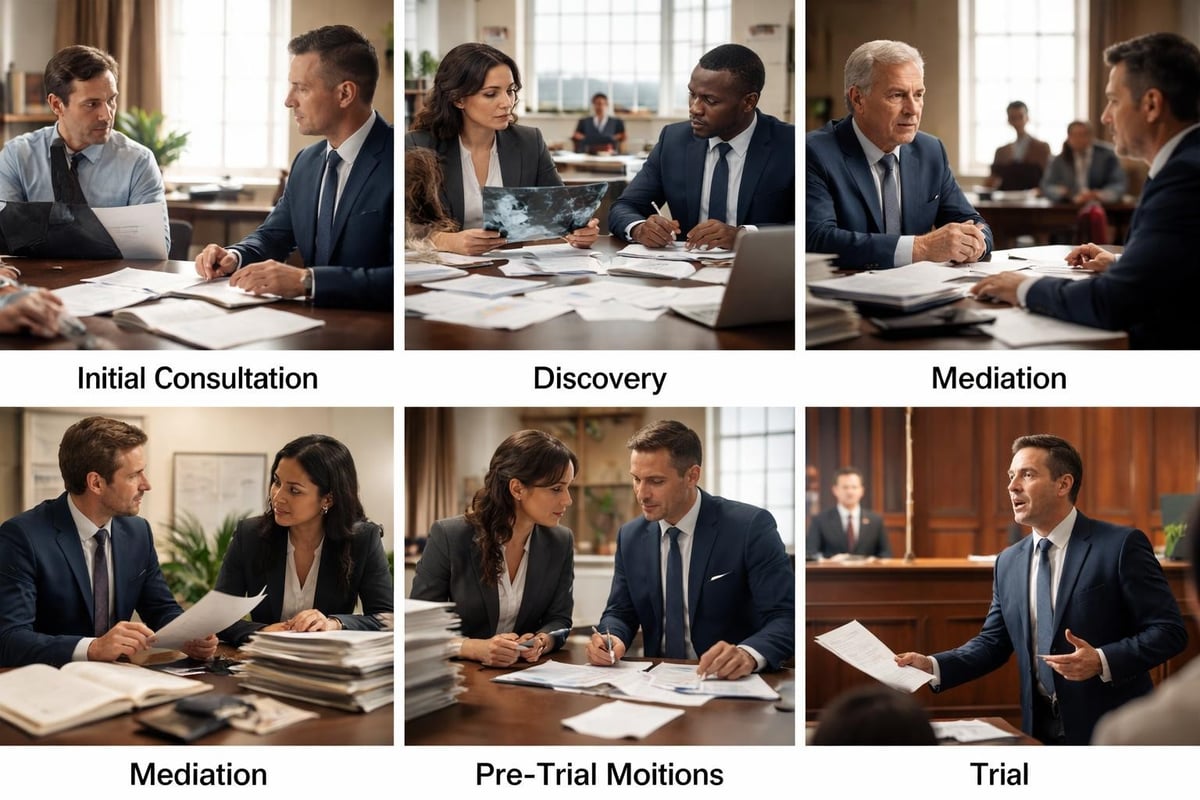 Attorney injury litigation timeline