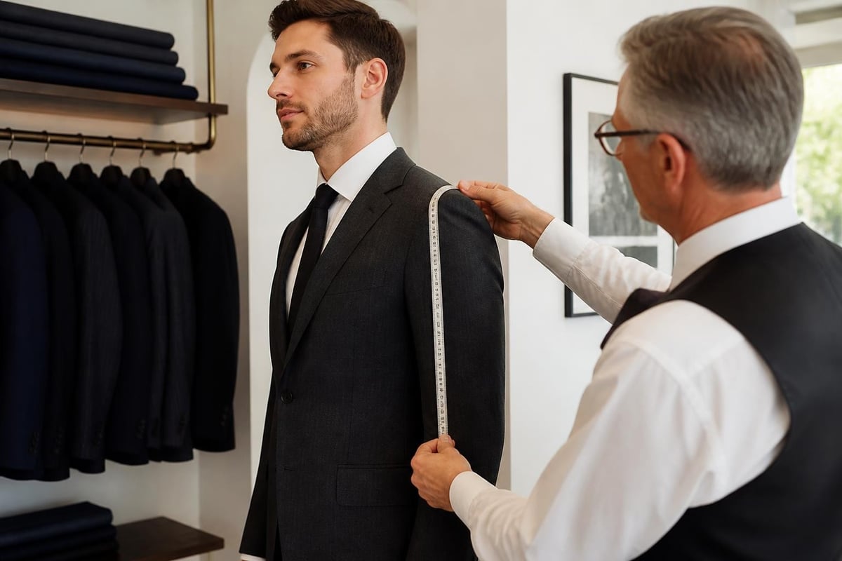Comparison of custom versus ready-to-wear suit fitting
