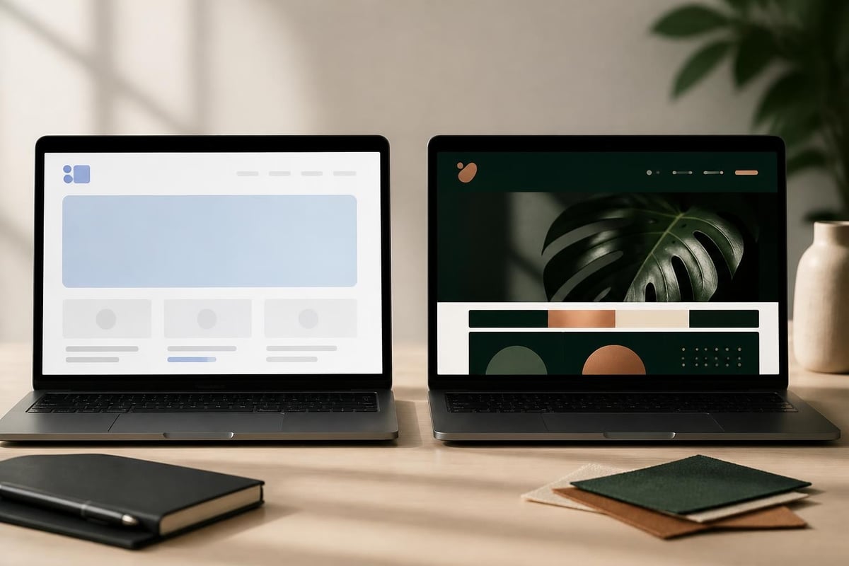 Design-Vergleich Websites