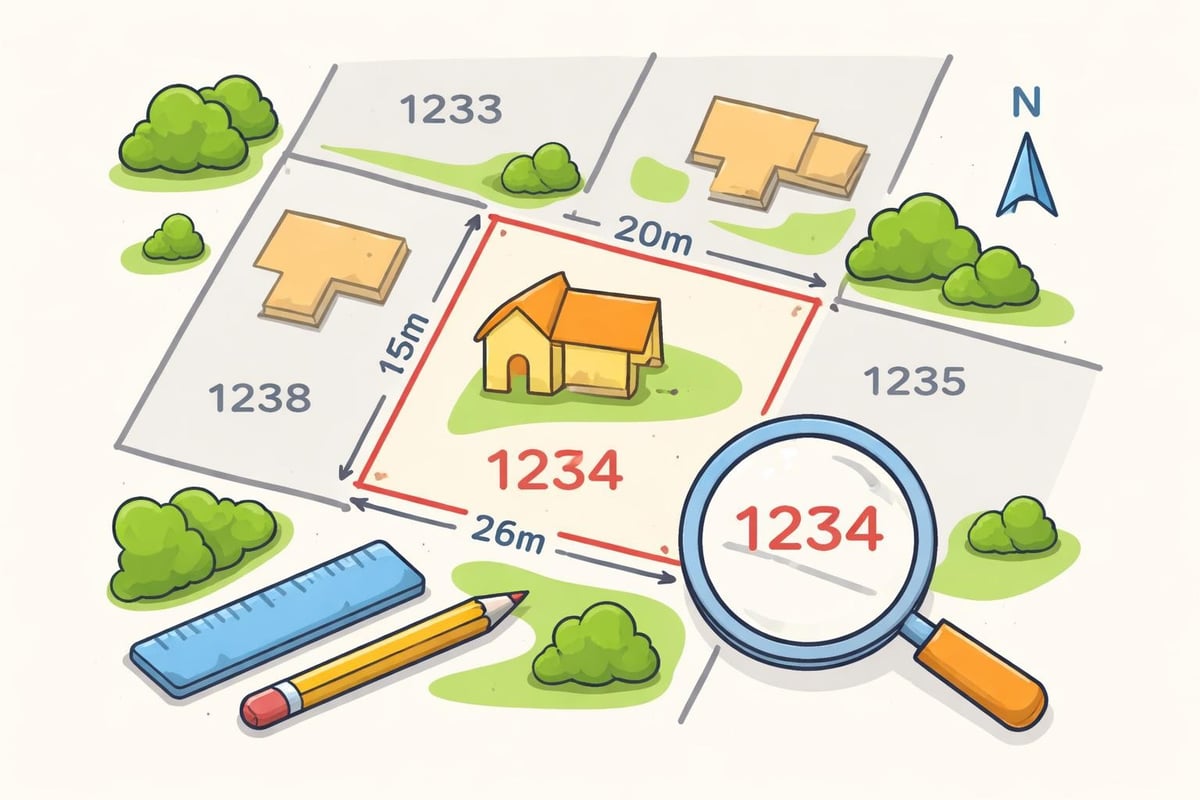 Kadastrale plattegrond elementen