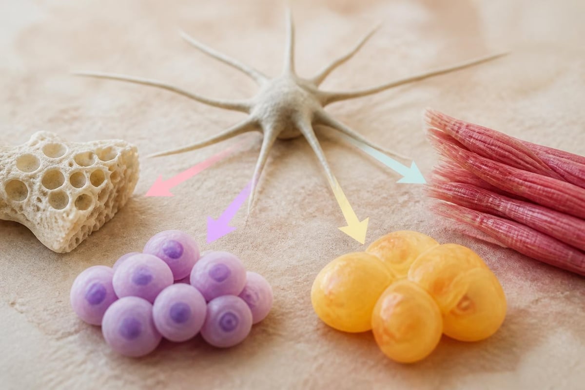 Mesenchymal stem cell differentiation pathways