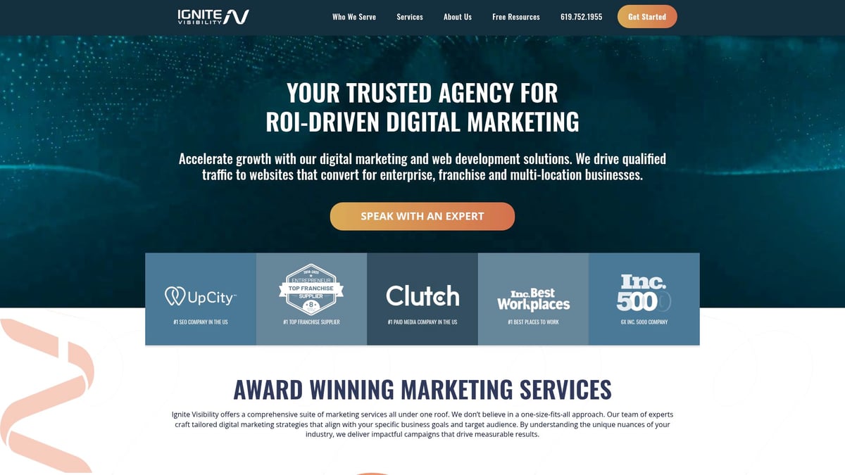 9 Inspiring Best Digital Marketing Agency Websites in 2026 - Ignite Visibility